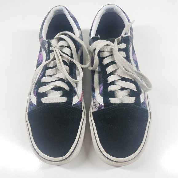 Vans Purple Black Suede Skateboard Sneaker - Picture 7 of 9